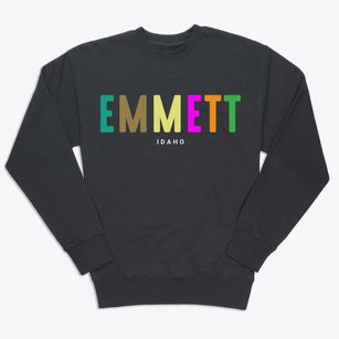 Emmett Idaho Color Pop Premium Crewneck Sweatshirt