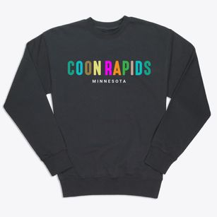 Coon Rapids Minnesota Color Pop Premium Crewneck Sweatshirt