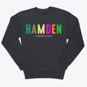 Hamden Connecticut Color Pop Premium Crewneck Sweatshirt