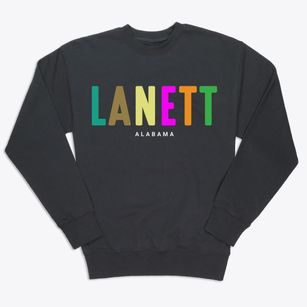 Lanett Alabama Color Pop Premium Crewneck Sweatshirt