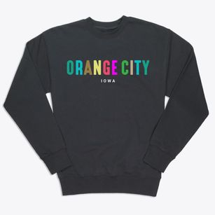 Orange City Iowa Color Pop Premium Crewneck Sweatshirt