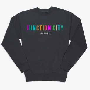Junction City Oregon Color Pop Premium Crewneck Sweatshirt
