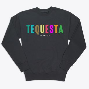 Tequesta Florida Color Pop Premium Crewneck Sweatshirt
