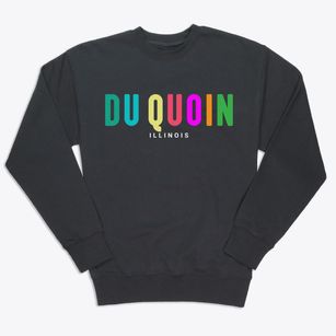 Du Quoin Illinois Color Pop Premium Crewneck Sweatshirt