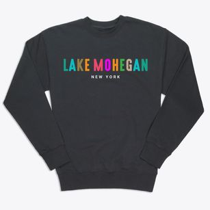 Lake Mohegan New York Color Pop Premium Crewneck Sweatshirt