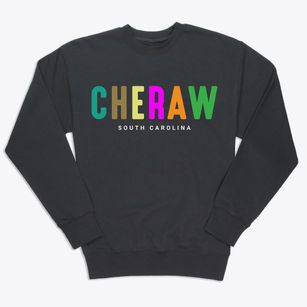 Cheraw South Carolina Color Pop Premium Crewneck Sweatshirt