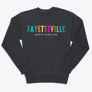 Fayetteville North Carolina Color Pop Premium Crewneck Sweatshirt