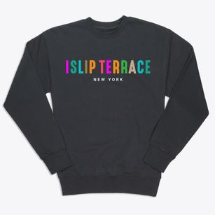 Islip Terrace New York Color Pop Premium Crewneck Sweatshirt