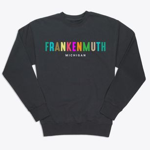 Frankenmuth Michigan Color Pop Premium Crewneck Sweatshirt