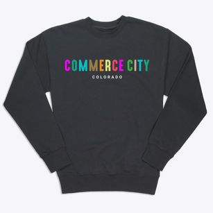 Commerce City Colorado Color Pop Premium Crewneck Sweatshirt