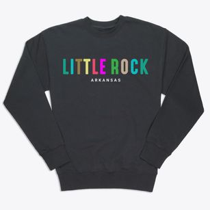 Little Rock Arkansas Color Pop Premium Crewneck Sweatshirt