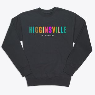 Higginsville Missouri Color Pop Premium Crewneck Sweatshirt