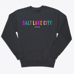 Salt Lake City Utah Color Pop Premium Crewneck Sweatshirt