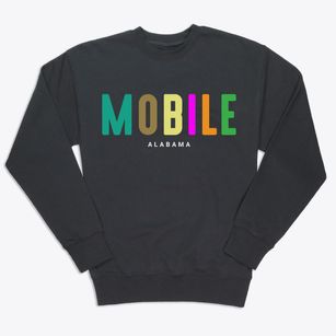Mobile Alabama Color Pop Premium Crewneck Sweatshirt
