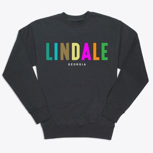 Lindale Georgia Color Pop Premium Crewneck Sweatshirt