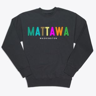 Mattawa Washington Color Pop Premium Crewneck Sweatshirt