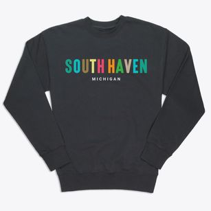South Haven Michigan Color Pop Premium Crewneck Sweatshirt