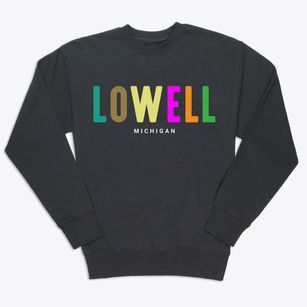 Lowell Michigan Color Pop Premium Crewneck Sweatshirt