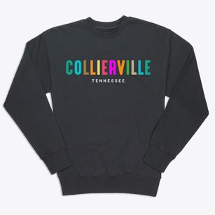 Collierville Tennessee Color Pop Premium Crewneck Sweatshirt
