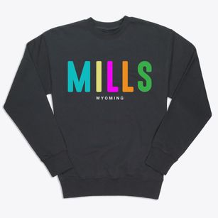 Mills Wyoming Color Pop Premium Crewneck Sweatshirt