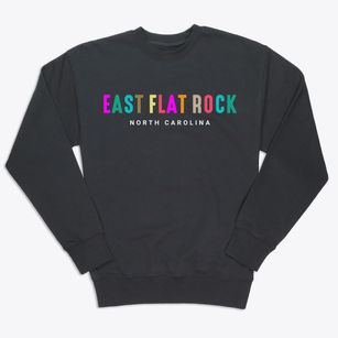 East Flat Rock North Carolina Color Pop Premium Crewneck Sweatshirt