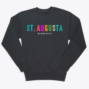 St. Augusta Minnesota Color Pop Premium Crewneck Sweatshirt
