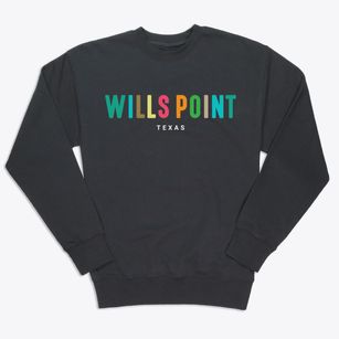 Wills Point Texas Color Pop Premium Crewneck Sweatshirt