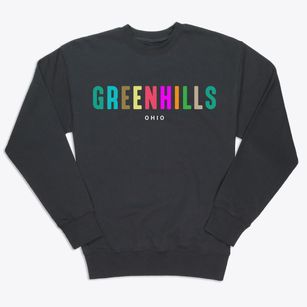 Greenhills Ohio Color Pop Premium Crewneck Sweatshirt