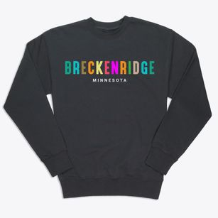 Breckenridge Minnesota Color Pop Premium Crewneck Sweatshirt