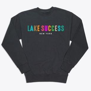 Lake Success New York Color Pop Premium Crewneck Sweatshirt