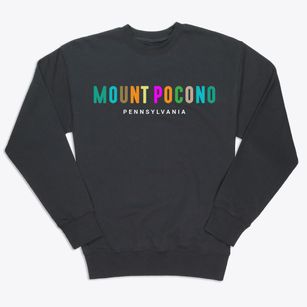 Mount Pocono Pennsylvania Color Pop Premium Crewneck Sweatshirt