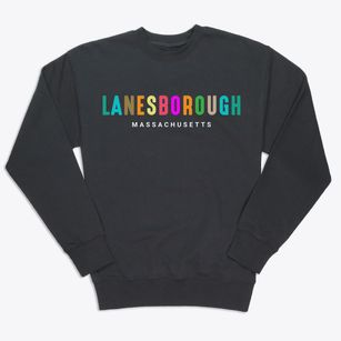 Lanesborough Massachusetts Color Pop Premium Crewneck Sweatshirt