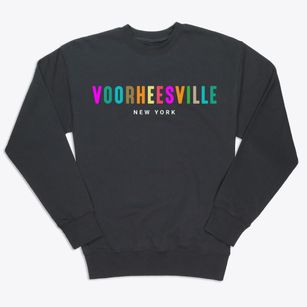 Voorheesville New York Color Pop Premium Crewneck Sweatshirt
