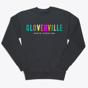 Gloverville South Carolina Color Pop Premium Crewneck Sweatshirt