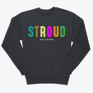Stroud Oklahoma Color Pop Premium Crewneck Sweatshirt