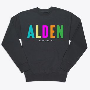 Alden Wisconsin Color Pop Premium Crewneck Sweatshirt
