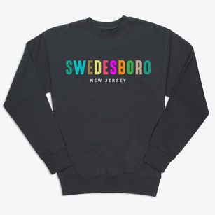 Swedesboro New Jersey Color Pop Premium Crewneck Sweatshirt