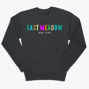 East Meadow New York Color Pop Premium Crewneck Sweatshirt