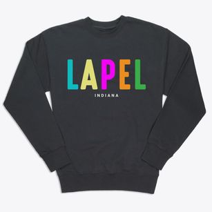 Lapel Indiana Color Pop Premium Crewneck Sweatshirt