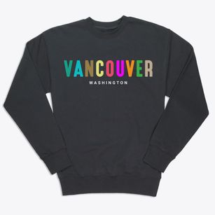 Vancouver Washington Color Pop Premium Crewneck Sweatshirt