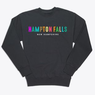 Hampton Falls New Hampshire Color Pop Premium Crewneck Sweatshirt