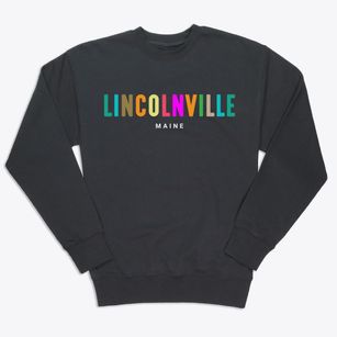 Lincolnville Maine Color Pop Premium Crewneck Sweatshirt