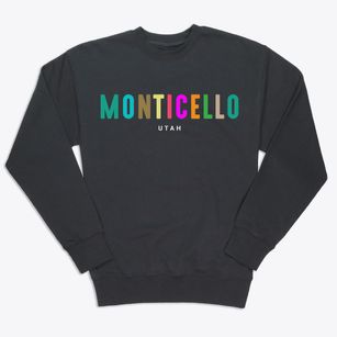 Monticello Utah Color Pop Premium Crewneck Sweatshirt