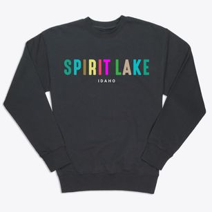 Spirit Lake Idaho Color Pop Premium Crewneck Sweatshirt