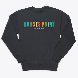 Rouses Point New York Color Pop Premium Crewneck Sweatshirt