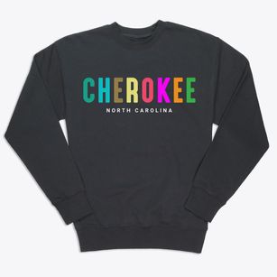 Cherokee North Carolina Color Pop Premium Crewneck Sweatshirt