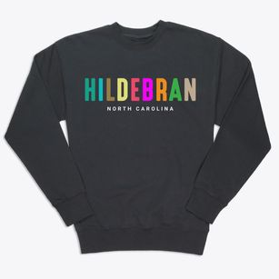 Hildebran North Carolina Color Pop Premium Crewneck Sweatshirt