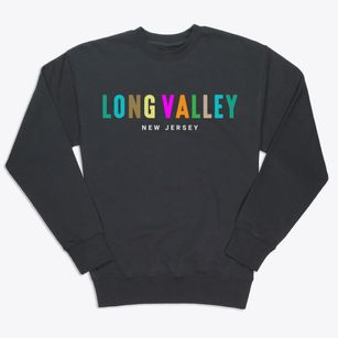 Long Valley New Jersey Color Pop Premium Crewneck Sweatshirt