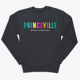 Princeville North Carolina Color Pop Premium Crewneck Sweatshirt