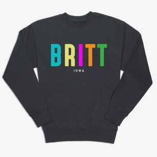 Britt Iowa Color Pop Premium Crewneck Sweatshirt